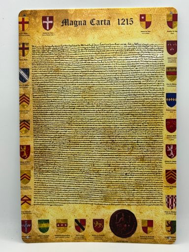 Tin Plate Magna Carta Replica